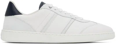 Ferragamo White & Blue Signature Low Sneakers In Bianco Ottico || Bia
