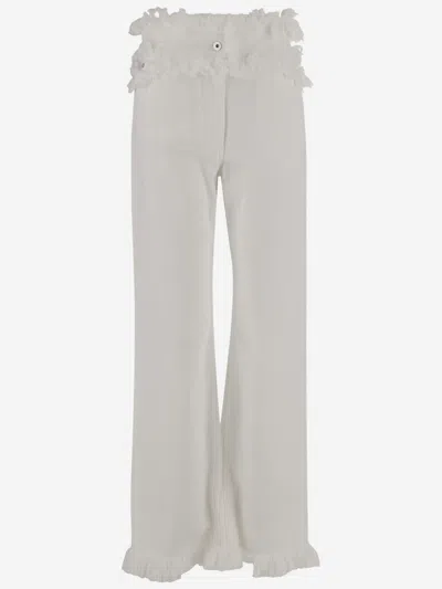 Ferragamo White Cotton Jeans