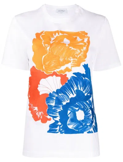 Ferragamo White Cotton T-shirt
