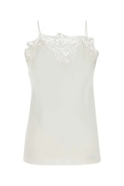 FERRAGAMO WHITE CREPE TOP