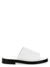 Ferragamo Open-toe Slip-on Slides In White