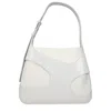 Ferragamo White Leather Shoulder Bag In White