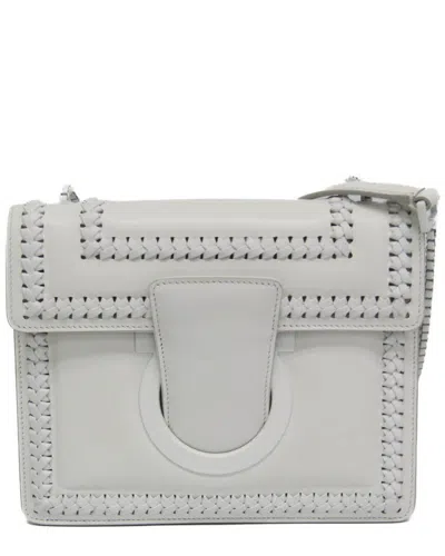 Pre-owned Ferragamo White Leather Shoulder Bag (authentic Pre-loved)