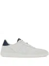 Ferragamo White Low Top Signature Sneakers In White