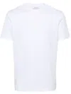 FERRAGAMO WHITE LOGO-APPLIQUÉ COTTON T-SHIRT