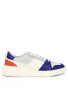 Ferragamo Leather And Technical Fabric Sneakers In White