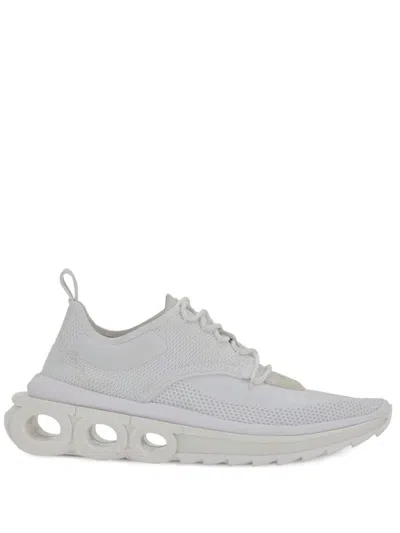 FERRAGAMO WHITE NIMA SNEAKERS