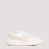 Ferragamo Multicolored Smooth Leather Sneakers In White