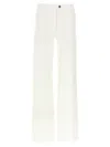 Ferragamo Straight Jeans With Back And Front Pockets In White