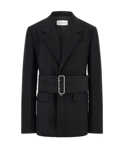 FERRAGAMO SALVATORE FERRAGAMO WIDE BELT BLAZER