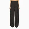 Ferragamo Wide Dark Denim Jeans