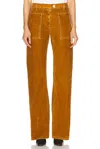 Ferragamo Wide Leg In Burnt Ocra
