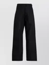 Ferragamo Wide Leg Canvas Chinos