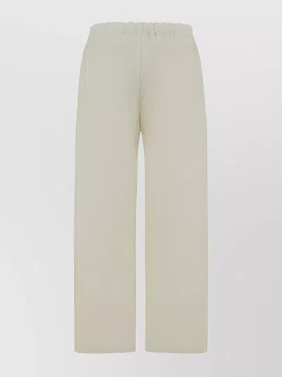 Ferragamo Wide Leg Cargo Trousers In White