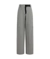Ferragamo High-rise Straight Pants In Gray