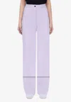 Ferragamo Pleated Pajamas In Purple