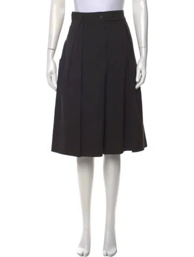 Pre-owned Ferragamo Wide Leg Pants In Black