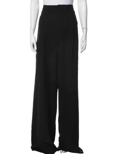 Pre-owned Ferragamo Wide Leg Pants In Black