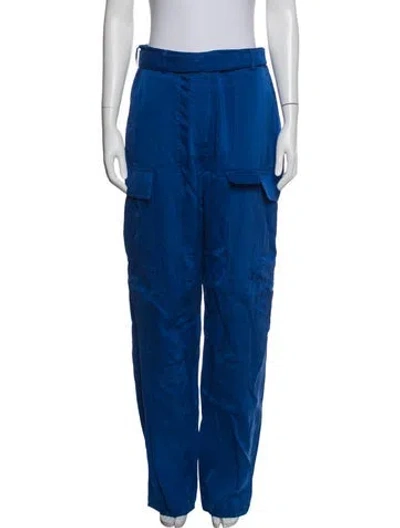 Pre-owned Ferragamo Wide Leg Pants In Blue
