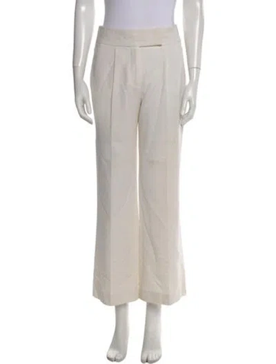 Pre-owned Ferragamo Wide Leg Pants In Neutral