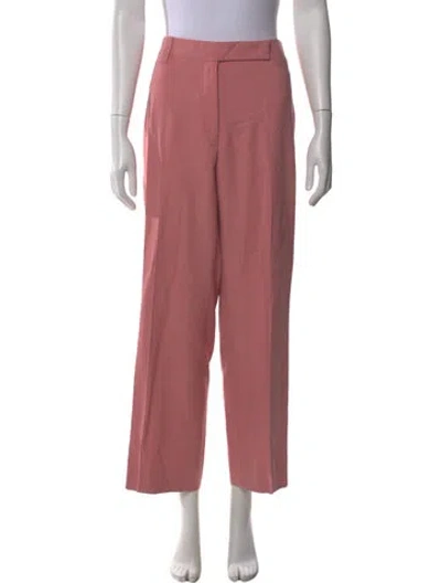 Pre-owned Ferragamo Wide Leg Pants In Pink