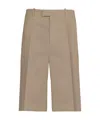 Ferragamo Wide Leg Shorts In Nude