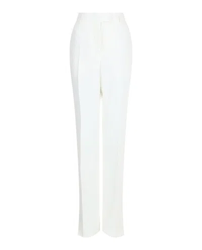 Ferragamo Wide-leg Trousers In White