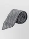 Ferragamo Wide Patterned Bow Tie Lightweight Rolled Style