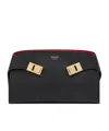Ferragamo Small Structured Shoulder Bag With Adjustable Strap In Green