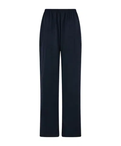 Ferragamo Wide-leg Jogger Trouser In Black