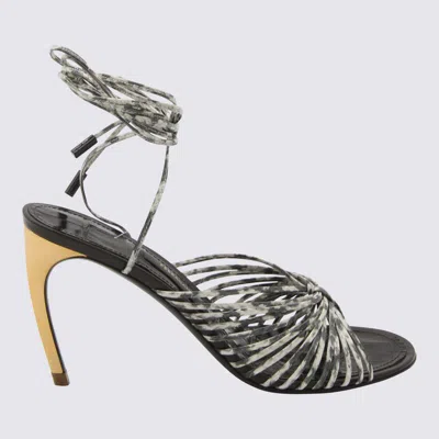 Ferragamo Elegant Leather Sandal For Women In Multi