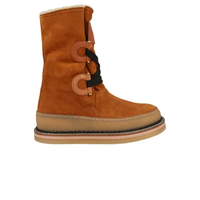 Pre-owned Ferragamo Wmns  Celeno Slouchy Suede Boot 'beige Brown' | Tan | Women's Size 11