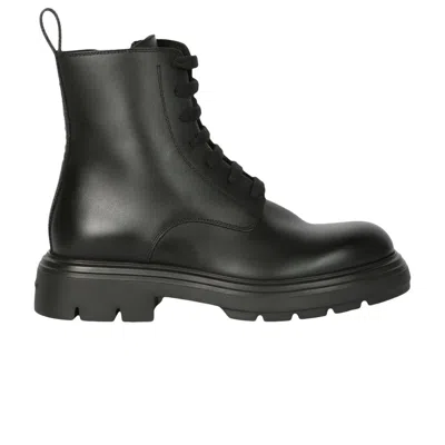Pre-owned Ferragamo Wmns  Dionne Leather Combat Boot 'black' | Women's Size 10