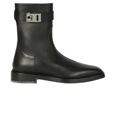 Pre-owned Ferragamo Wmns  Hug Buckle Ankle Boot 'black' | Women's Size 7.5