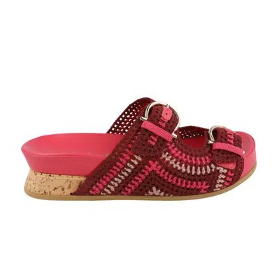 Pre-owned Ferragamo Wmns  Shaula Crochet Sandal 'purple' | Women's Size 10
