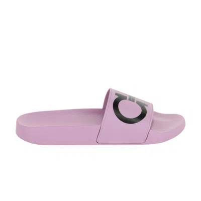 Pre-owned Ferragamo Wmns Groovy Dual Gancini Slide 'pink' | Women's Size 35