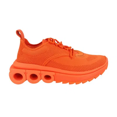 Pre-owned Ferragamo Wmns Nima Knit Low-top Sneaker 'orange' | Women's Size 5.5