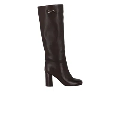 Pre-owned Ferragamo Wmns Ovidio Knee-high Boot 'dark Brown' | Women's Size 6