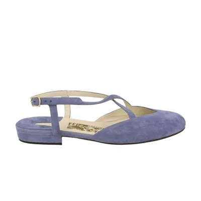 Pre-owned Ferragamo Wmns Oxalia Flat 'bluette' | Women's Size 6