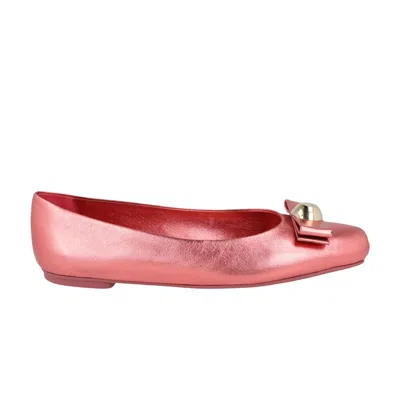 Pre-owned Ferragamo Wmns Pina Ballet Flat 'dark Pink' | Women's Size 7