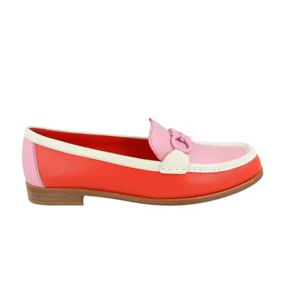 Pre-owned Ferragamo Wmns Rolo Gancini Leather Loafer 'red' | Women's Size 10.5