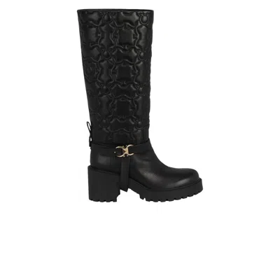 Pre-owned Ferragamo Wmns Shiran Knee-high Leather Boot 'black' | Women's Size 10