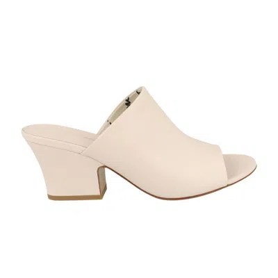 Pre-owned Ferragamo Wmns Sophie Leather Mule 'bone' | White | Women's Size 6