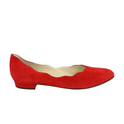 Pre-owned Ferragamo Wmns Turchina Ballet Flat 'red' | Women's Size 10
