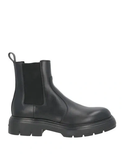 Ferragamo Woman Ankle Boots Black Size 10.5 Leather