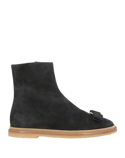 Ferragamo Woman Ankle Boots Black Size 6 Leather