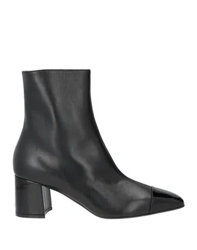 Ferragamo Woman Ankle Boots Black Size 6.5 Calfskin