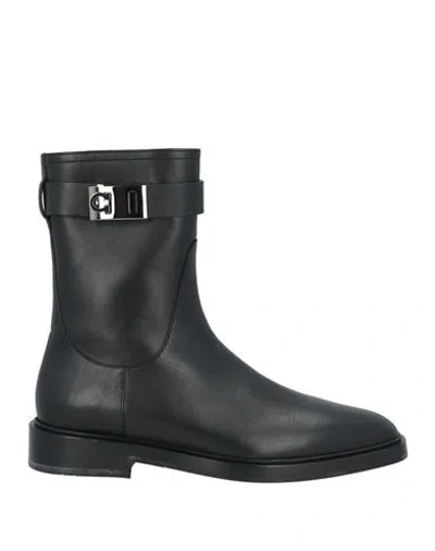Ferragamo Woman Ankle Boots Black Size 6.5 Calfskin