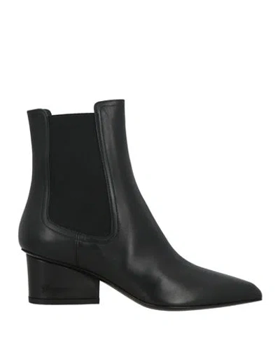 Ferragamo Woman Ankle Boots Black Size 7 Calfskin