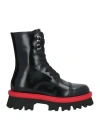Ferragamo Combat Boot With Chunky Sole In Black
